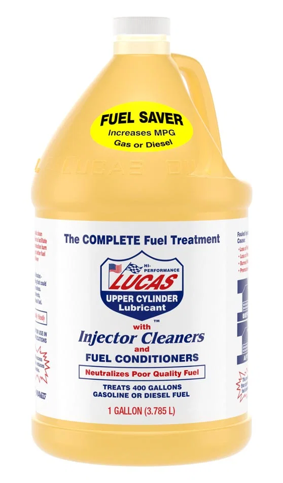 10013 – LUCAS OIL Fuel Additive, Fuel System Cleaner For Diesel And Gasoline Treats Up To 400 Gallons 1 Gallon Jug Si...